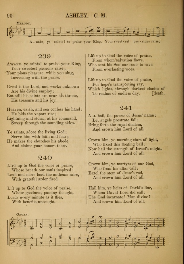 Church Choral-Book: containing tunes and hymns for congregational singing, and adapted to choirs and social worship page 90