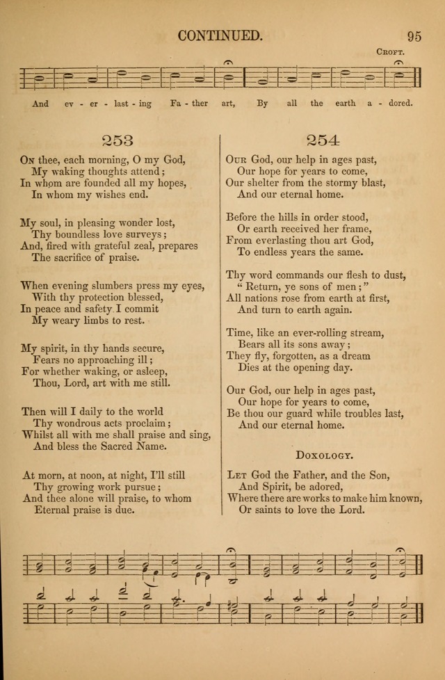 Church Choral-Book: containing tunes and hymns for congregational singing, and adapted to choirs and social worship page 95