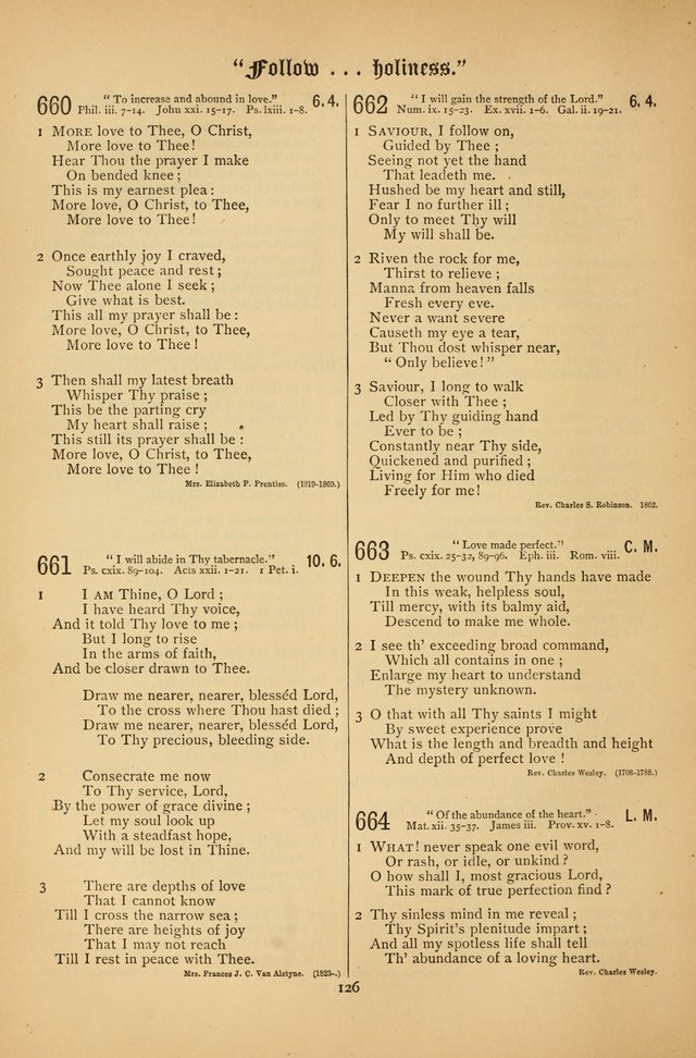 The Clifton Chapel Collection of "Psalms, Hymns, and Spiritual Songs": for public, social and family worship and private devotions at the Sanitarium, Clifton Springs, N. Y. page 126