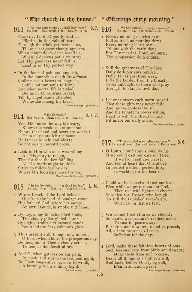 The Clifton Chapel Collection of "Psalms, Hymns, and Spiritual Songs": for public, social and family worship and private devotions at the Sanitarium, Clifton Springs, N. Y. page 176