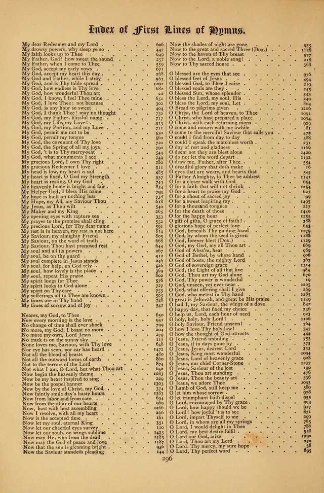 The Clifton Chapel Collection of "Psalms, Hymns, and Spiritual Songs": for public, social and family worship and private devotions at the Sanitarium, Clifton Springs, N. Y. page 296