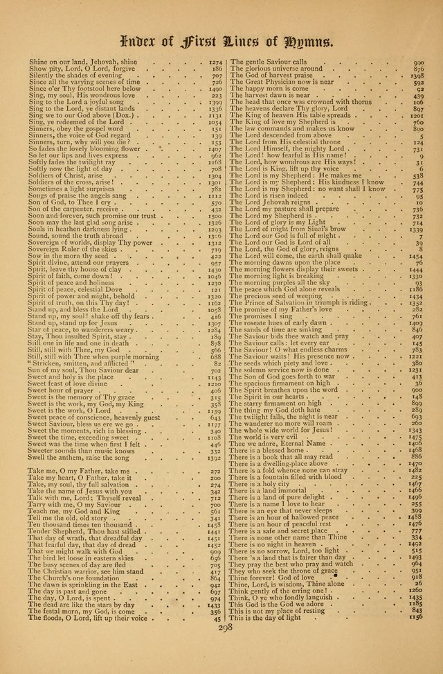 The Clifton Chapel Collection of "Psalms, Hymns, and Spiritual Songs": for public, social and family worship and private devotions at the Sanitarium, Clifton Springs, N. Y. page 298