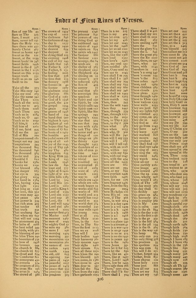 The Clifton Chapel Collection of "Psalms, Hymns, and Spiritual Songs": for public, social and family worship and private devotions at the Sanitarium, Clifton Springs, N. Y. page 306