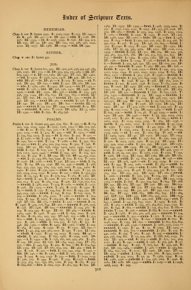 The Clifton Chapel Collection of "Psalms, Hymns, and Spiritual Songs": for public, social and family worship and private devotions at the Sanitarium, Clifton Springs, N. Y. page 310