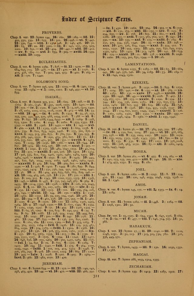 The Clifton Chapel Collection of "Psalms, Hymns, and Spiritual Songs": for public, social and family worship and private devotions at the Sanitarium, Clifton Springs, N. Y. page 311