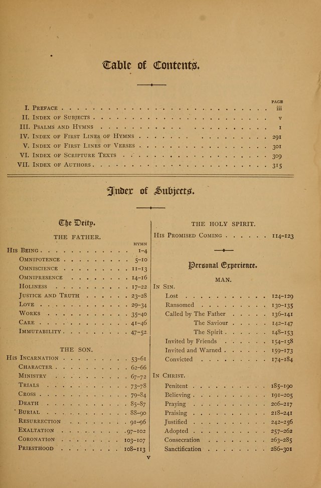 The Clifton Chapel Collection of "Psalms, Hymns, and Spiritual Songs": for public, social and family worship and private devotions at the Sanitarium, Clifton Springs, N. Y. page ix