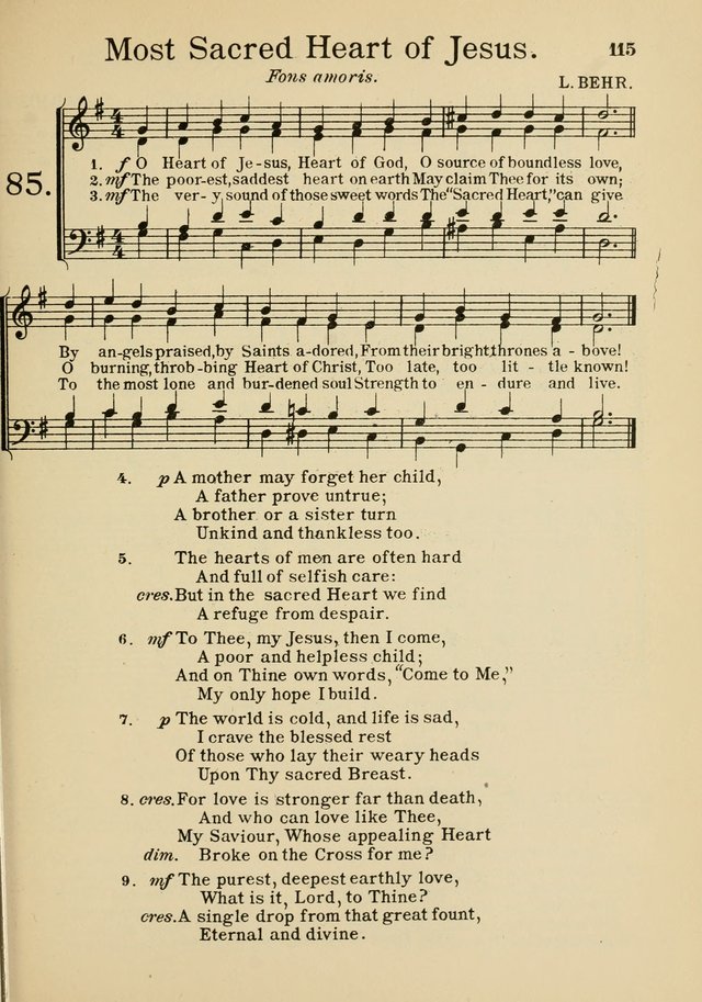 Catholic Church Hymnal with Music page 140