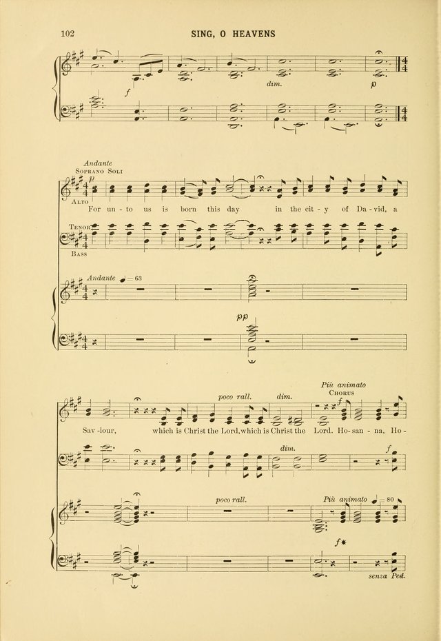 Christmas Carols and Hymns: for school and choir page 102