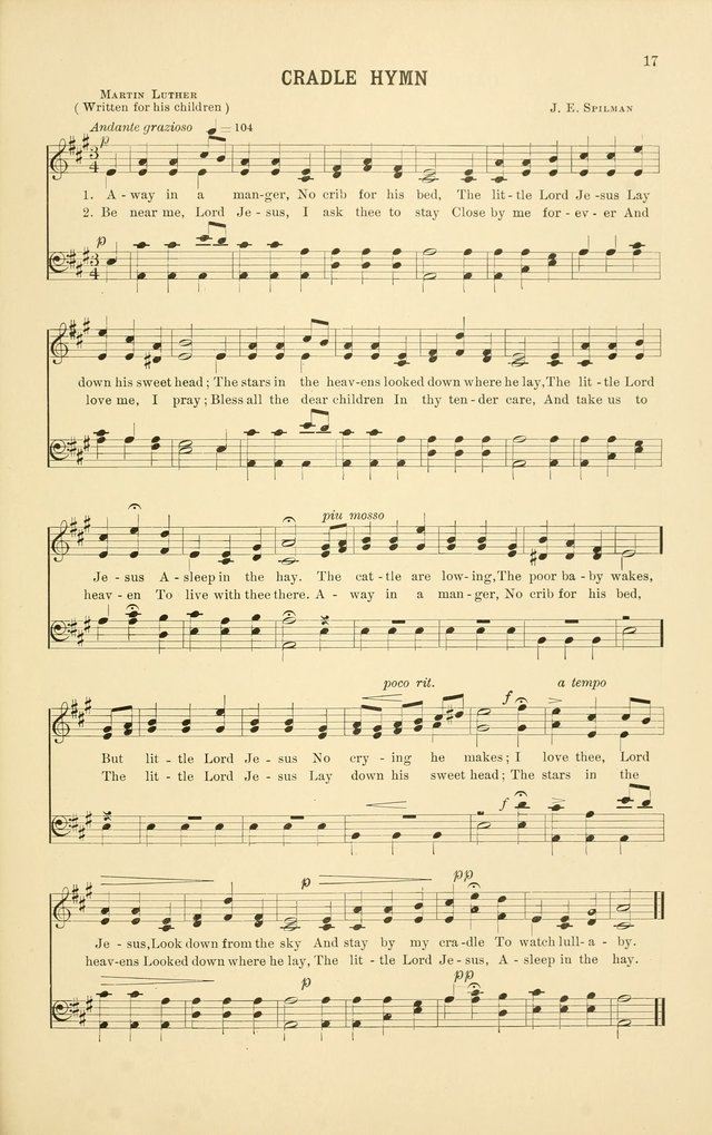 Christmas Carols and Hymns: for school and choir page 17