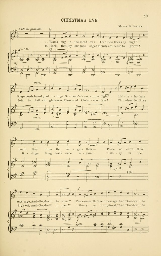 Christmas Carols and Hymns: for school and choir page 19