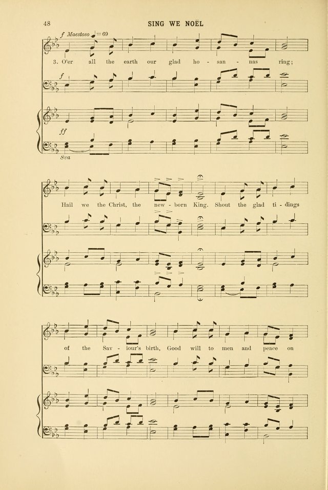 Christmas Carols and Hymns: for school and choir page 48