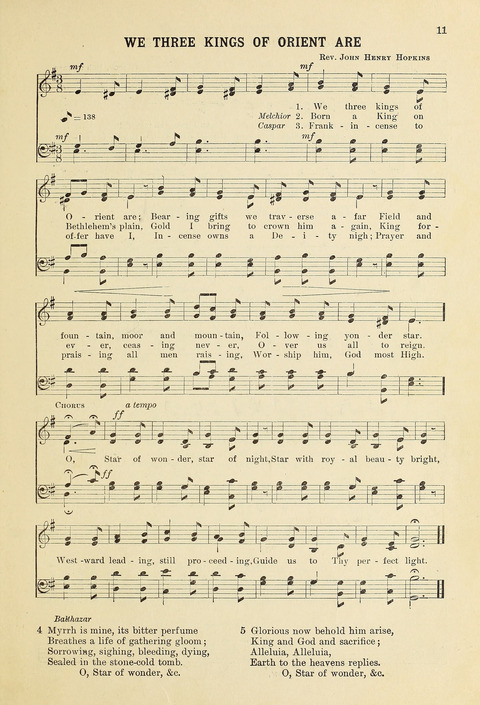 Christmas Carols and Hymns: for school and choir page 11