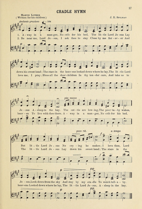 Christmas Carols and Hymns: for school and choir page 17