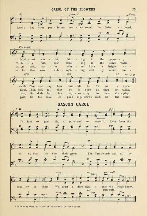 Christmas Carols and Hymns: for school and choir page 25