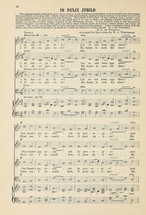 Christmas Carols and Hymns: for school and choir page 34