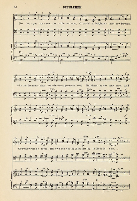 Christmas Carols and Hymns: for school and choir page 66