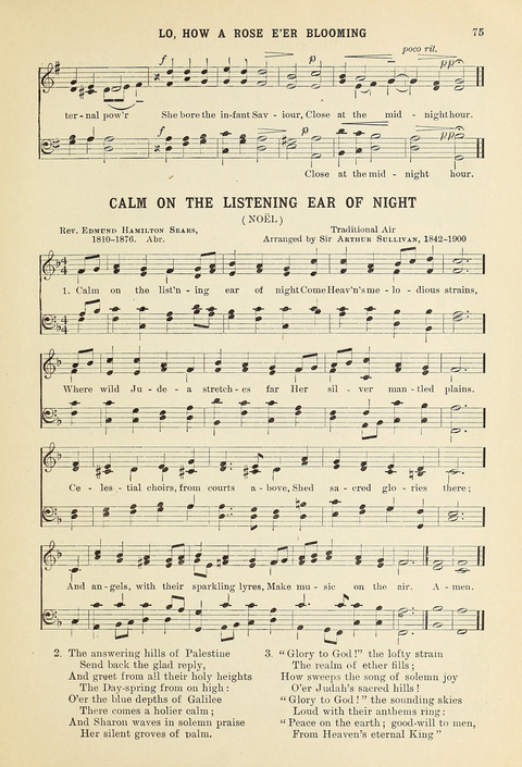 Christmas Carols and Hymns: for school and choir page 75