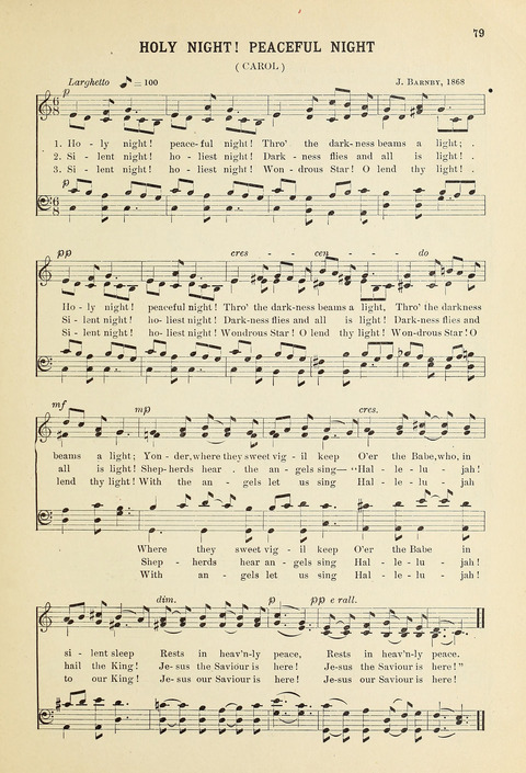 Christmas Carols and Hymns: for school and choir page 79