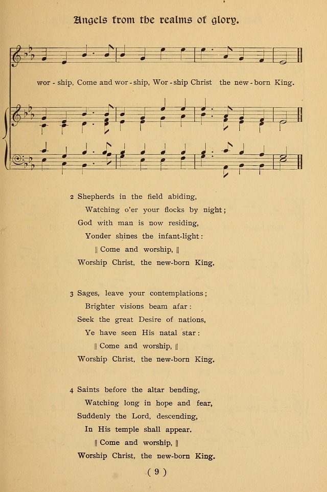 Christmas Carols and Hymns for Children: set to music by the Rev. J. S. B. Hodges, S.T.D. page 10