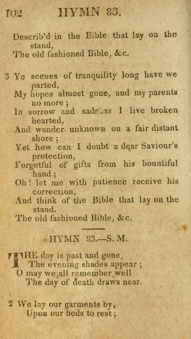 A Choice Collection of Hymns, and Spiritual Songs, designed for the devotions of Israel, in prayer, conference, and camp-meetings...(2nd ed.) page 113