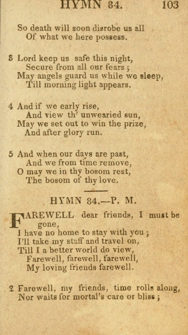 A Choice Collection of Hymns, and Spiritual Songs, designed for the devotions of Israel, in prayer, conference, and camp-meetings...(2nd ed.) page 114