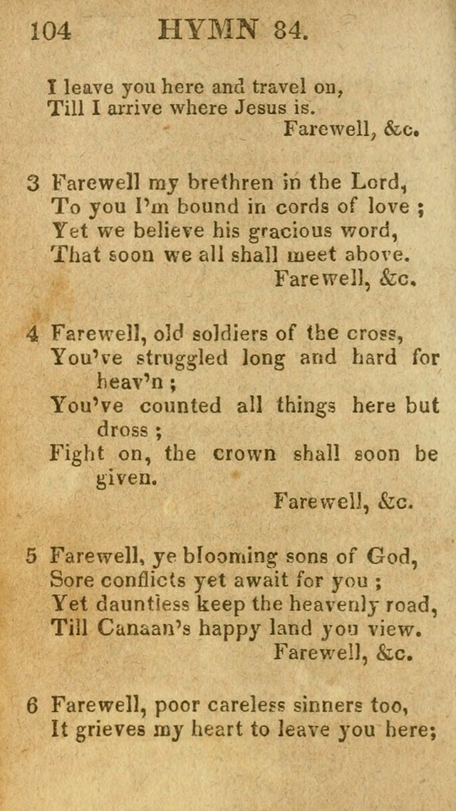 A Choice Collection of Hymns, and Spiritual Songs, designed for the devotions of Israel, in prayer, conference, and camp-meetings...(2nd ed.) page 115