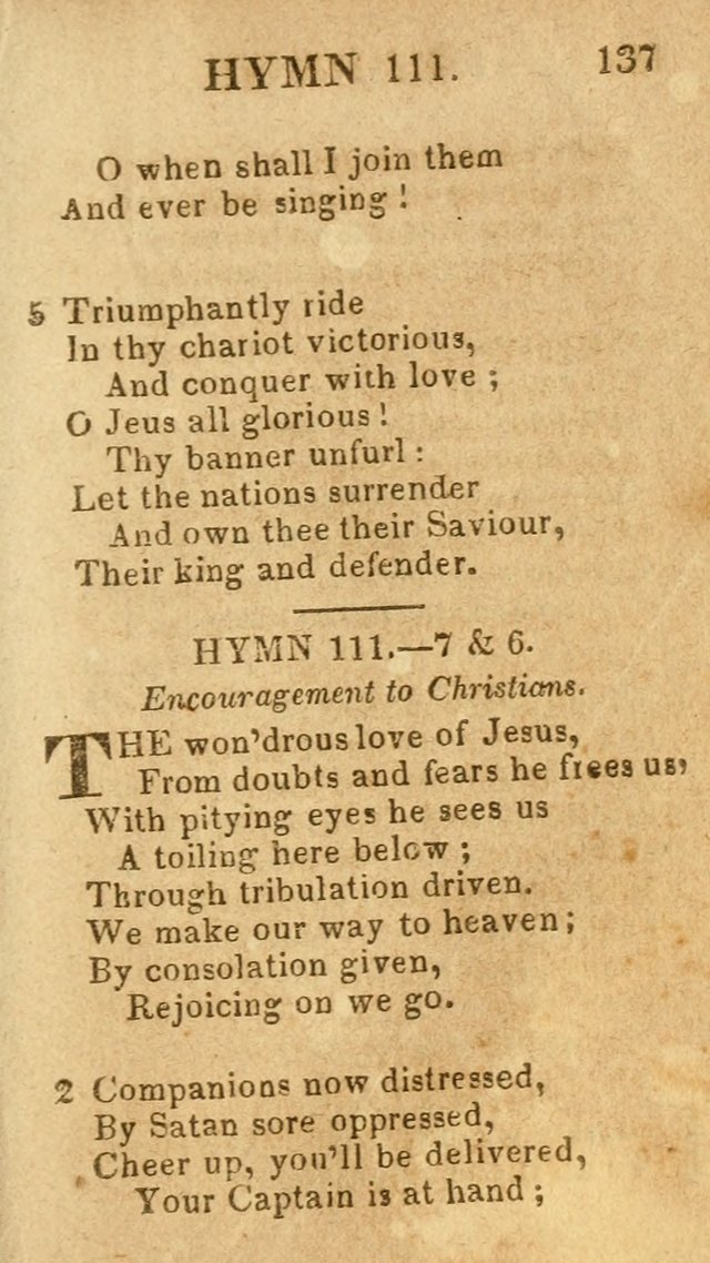 A Choice Collection of Hymns, and Spiritual Songs, designed for the devotions of Israel, in prayer, conference, and camp-meetings...(2nd ed.) page 148