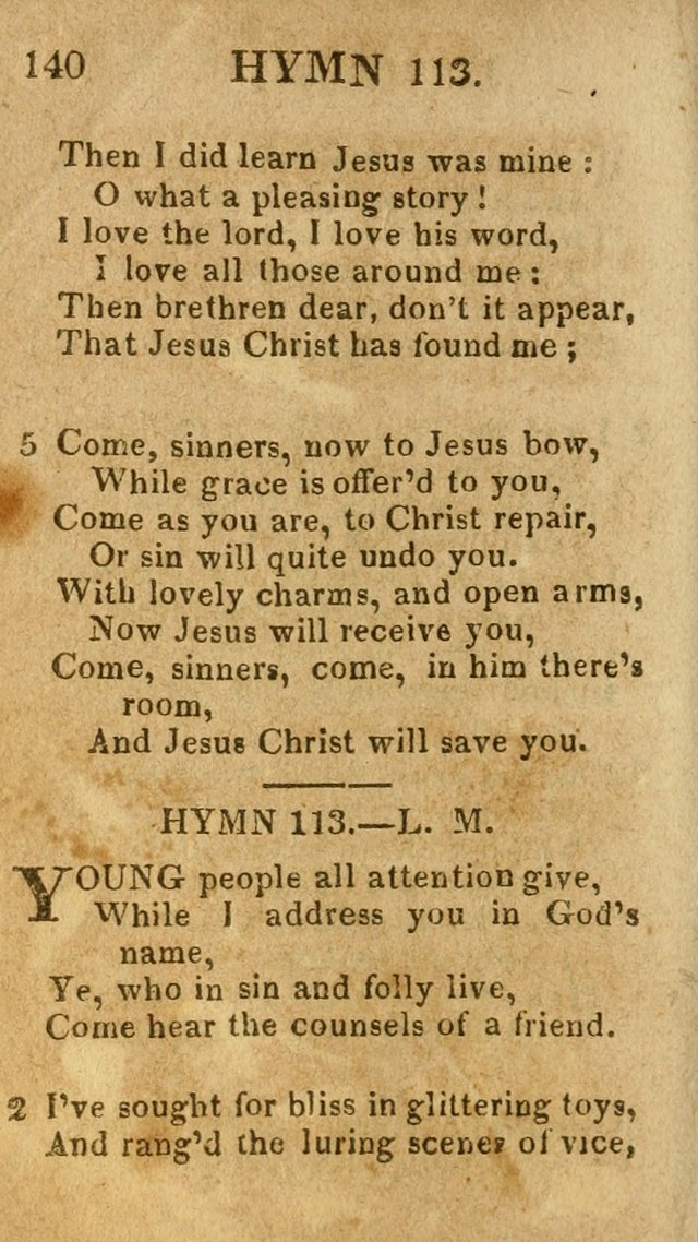 A Choice Collection of Hymns, and Spiritual Songs, designed for the devotions of Israel, in prayer, conference, and camp-meetings...(2nd ed.) page 151