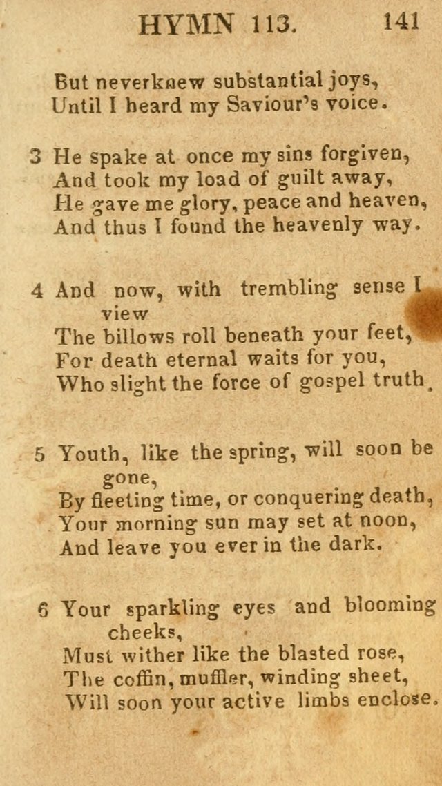 A Choice Collection of Hymns, and Spiritual Songs, designed for the devotions of Israel, in prayer, conference, and camp-meetings...(2nd ed.) page 152