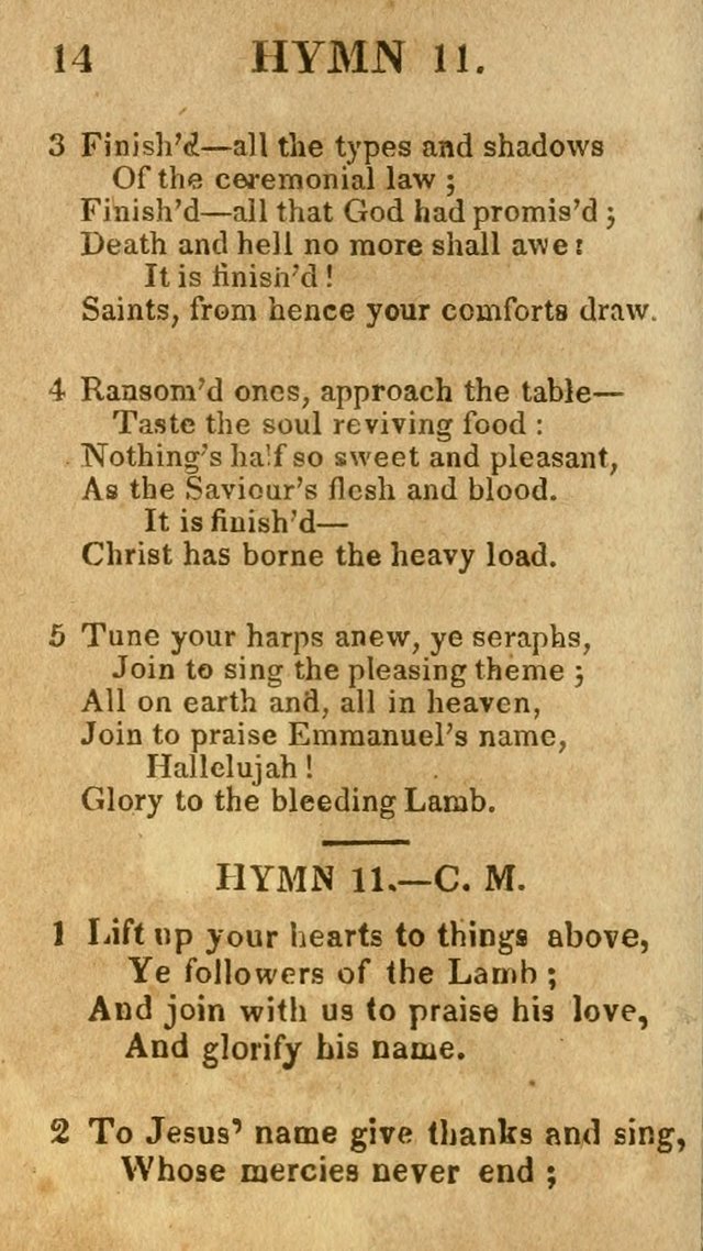 A Choice Collection of Hymns, and Spiritual Songs, designed for the devotions of Israel, in prayer, conference, and camp-meetings...(2nd ed.) page 25