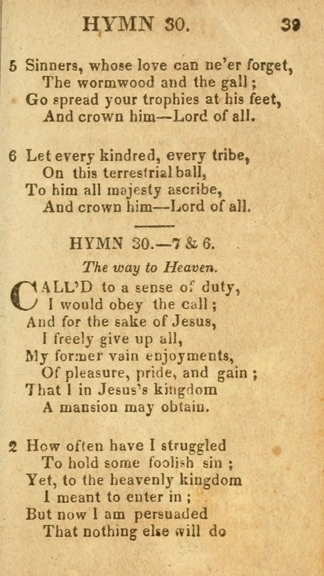 A Choice Collection of Hymns, and Spiritual Songs, designed for the devotions of Israel, in prayer, conference, and camp-meetings...(2nd ed.) page 50