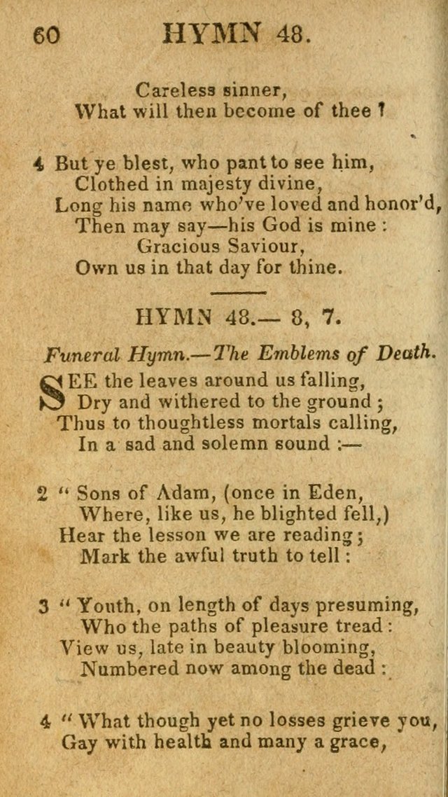 A Choice Collection of Hymns, and Spiritual Songs, designed for the devotions of Israel, in prayer, conference, and camp-meetings...(2nd ed.) page 71