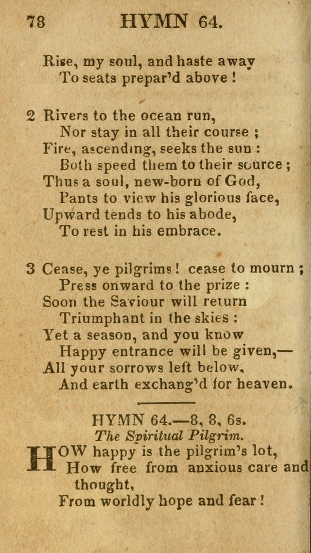 A Choice Collection of Hymns, and Spiritual Songs, designed for the devotions of Israel, in prayer, conference, and camp-meetings...(2nd ed.) page 89