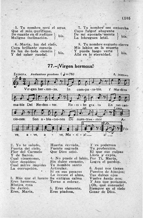 Coleccion de Cantos Sagrados Populares page 105