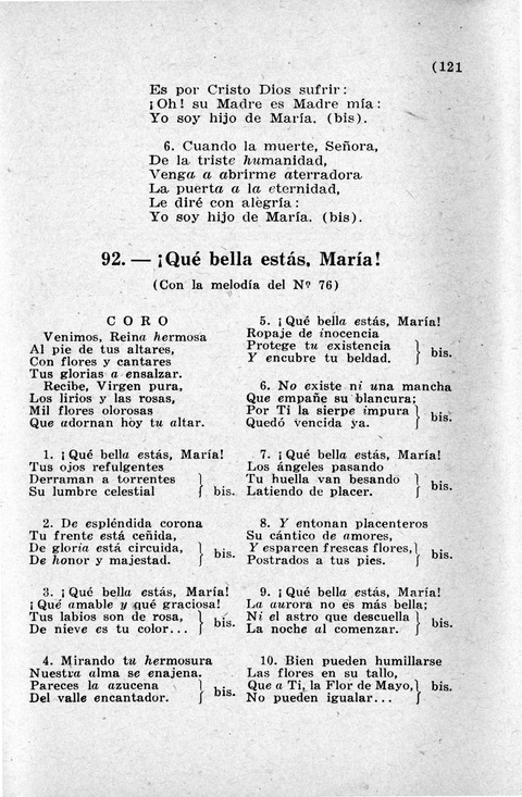 Coleccion de Cantos Sagrados Populares page 121