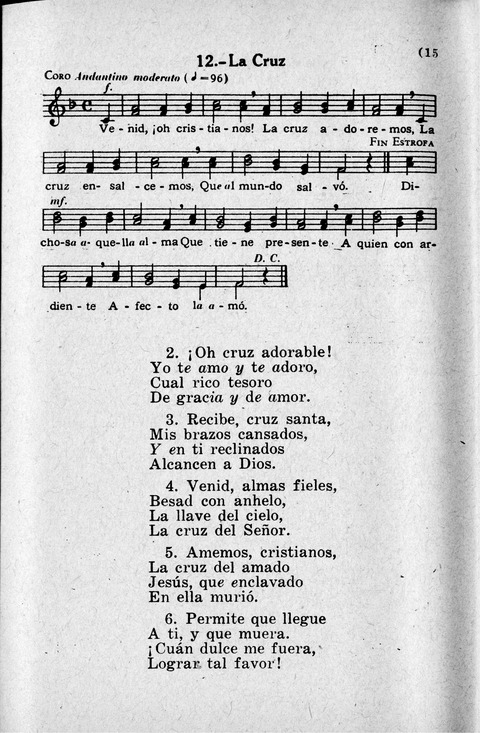 Coleccion de Cantos Sagrados Populares page 15