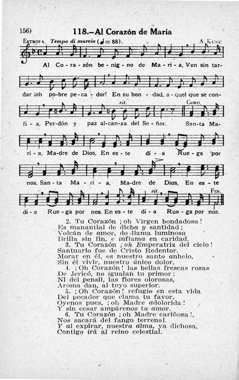 Coleccion de Cantos Sagrados Populares page 156