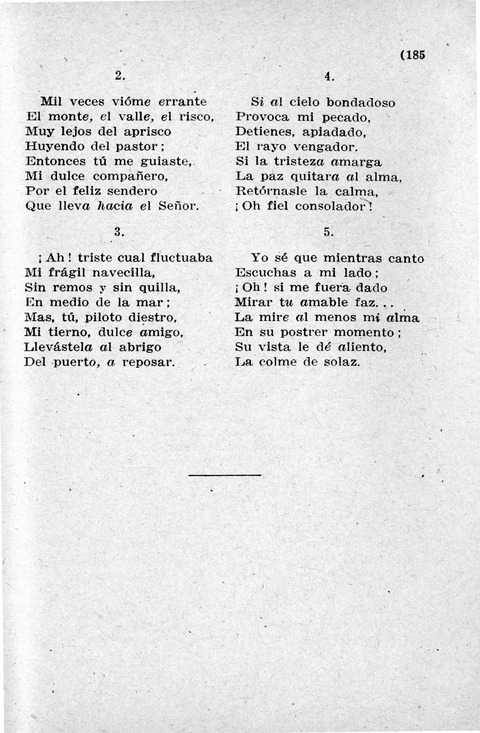 Coleccion de Cantos Sagrados Populares page 185