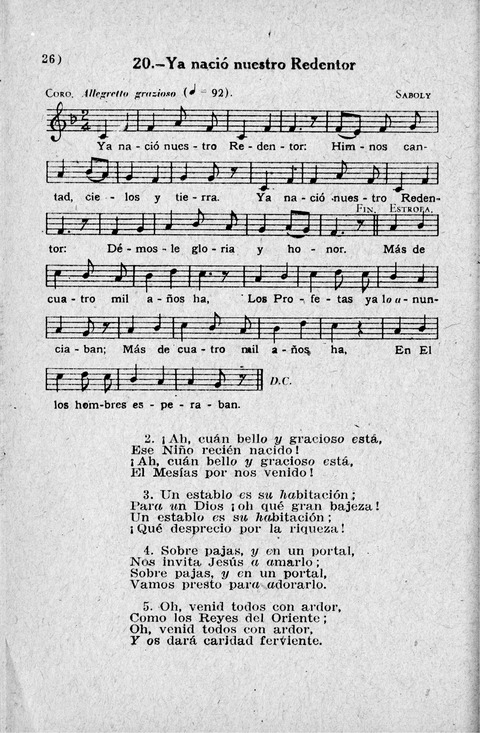 Coleccion de Cantos Sagrados Populares page 26