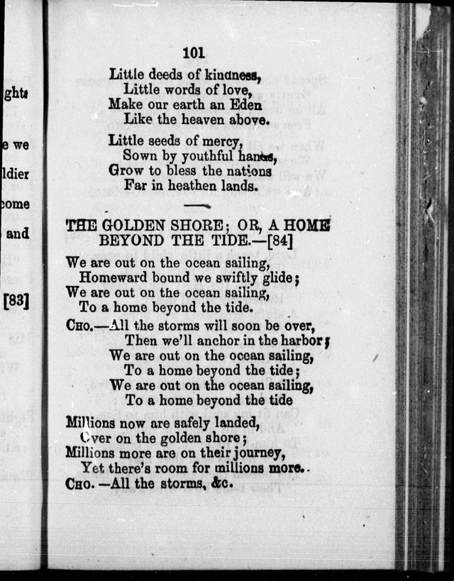 A Companion to the Canadian Sunday School Harp: being a selection of hymns set to music, for Sunday schools and the social circle page 102