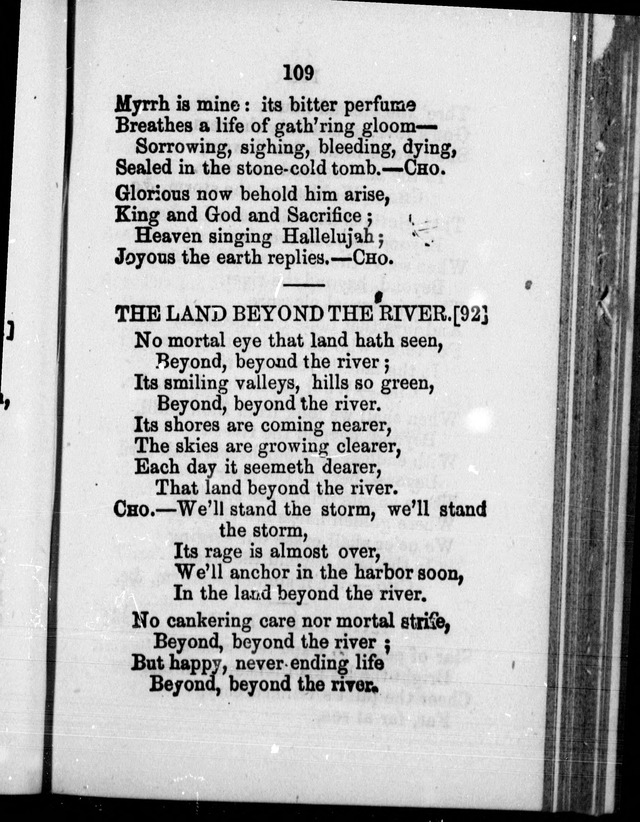 A Companion to the Canadian Sunday School Harp: being a selection of hymns set to music, for Sunday schools and the social circle page 110