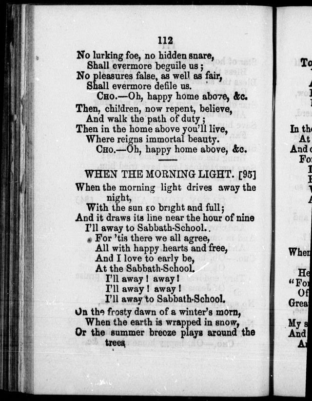 A Companion to the Canadian Sunday School Harp: being a selection of hymns set to music, for Sunday schools and the social circle page 113