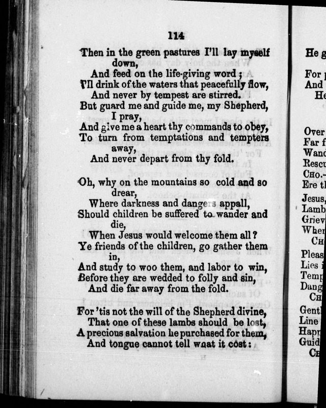 A Companion to the Canadian Sunday School Harp: being a selection of hymns set to music, for Sunday schools and the social circle page 115