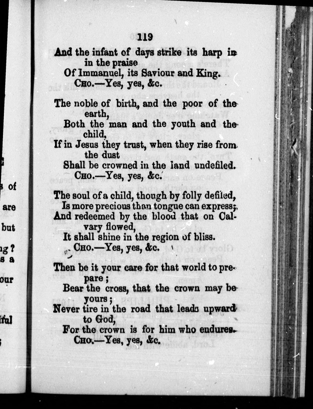 A Companion to the Canadian Sunday School Harp: being a selection of hymns set to music, for Sunday schools and the social circle page 120