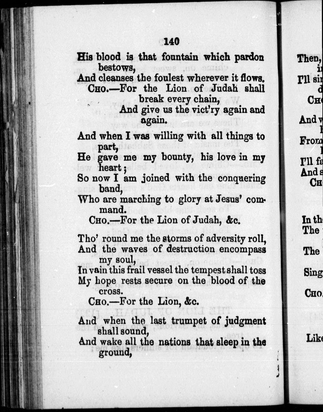 A Companion to the Canadian Sunday School Harp: being a selection of hymns set to music, for Sunday schools and the social circle page 141