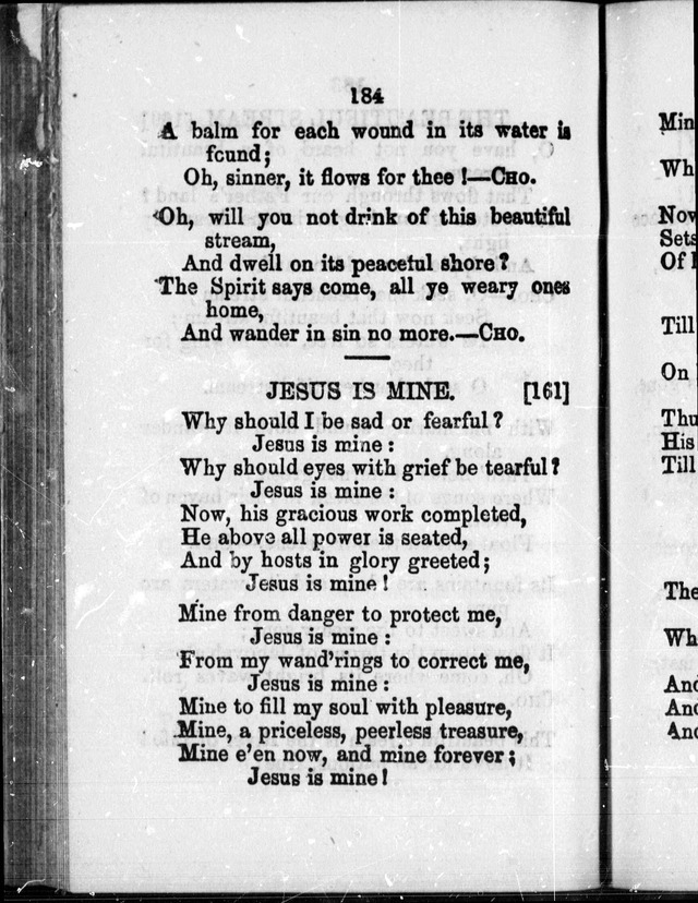 A Companion to the Canadian Sunday School Harp: being a selection of hymns set to music, for Sunday schools and the social circle page 185