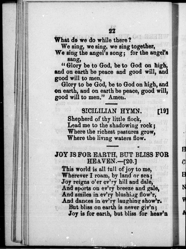 A Companion to the Canadian Sunday School Harp: being a selection of hymns set to music, for Sunday schools and the social circle page 20