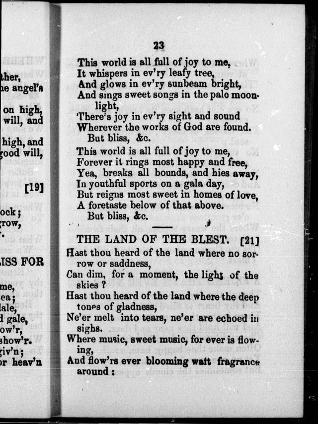 A Companion to the Canadian Sunday School Harp: being a selection of hymns set to music, for Sunday schools and the social circle page 21