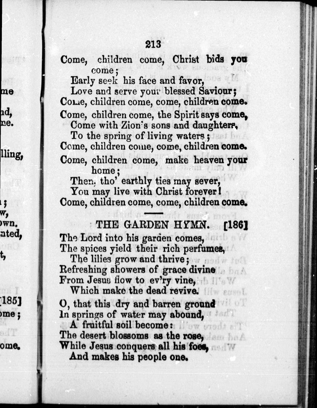 A Companion to the Canadian Sunday School Harp: being a selection of hymns set to music, for Sunday schools and the social circle page 217