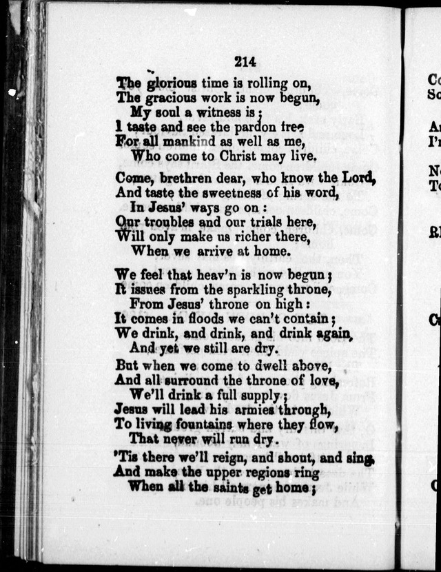 A Companion to the Canadian Sunday School Harp: being a selection of hymns set to music, for Sunday schools and the social circle page 218